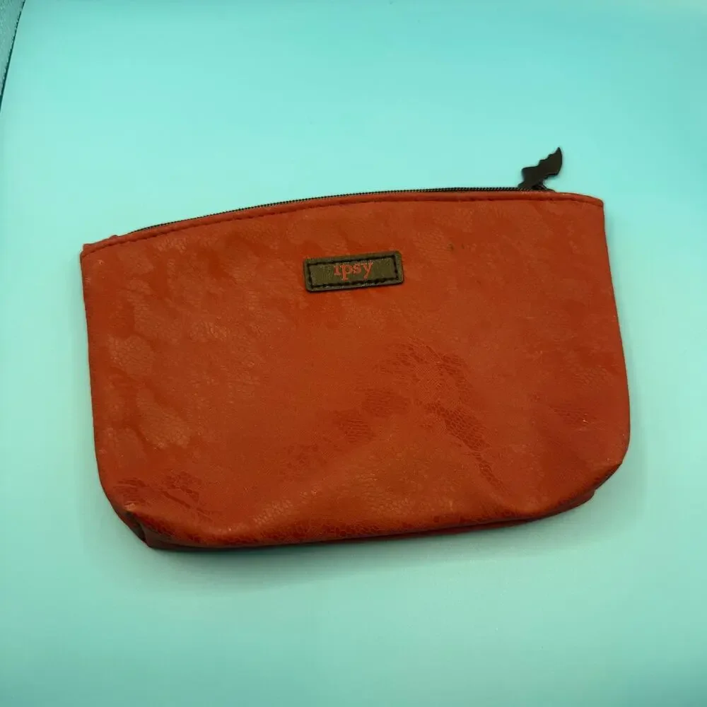 FREE WITH ANY PURCHASE Ipsy Red Lace Cosmetic Case